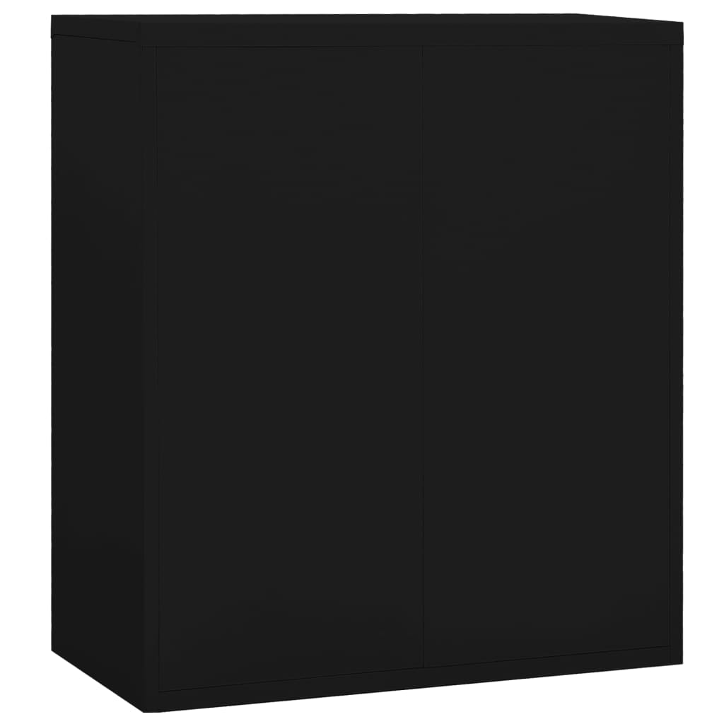 Armadio Classificatore Nero 90x46x103 cm in Acciaio 336292