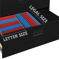 Armadio Classificatore Nero 90x46x103 cm in Acciaio 336292