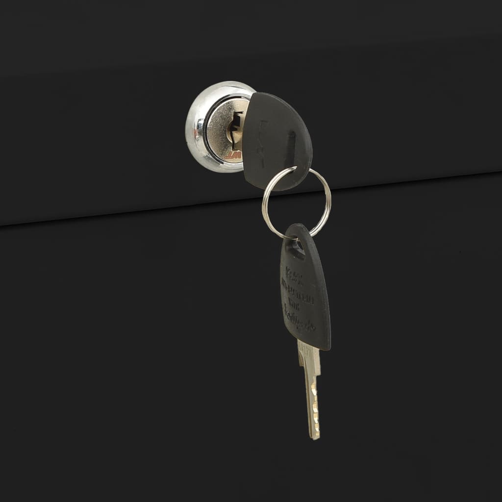 Armadio Classificatore Nero 90x46x103 cm in Acciaio 336292