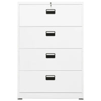 Armadio Classificatore Bianco 90x46x134 cm in Acciaio 336294