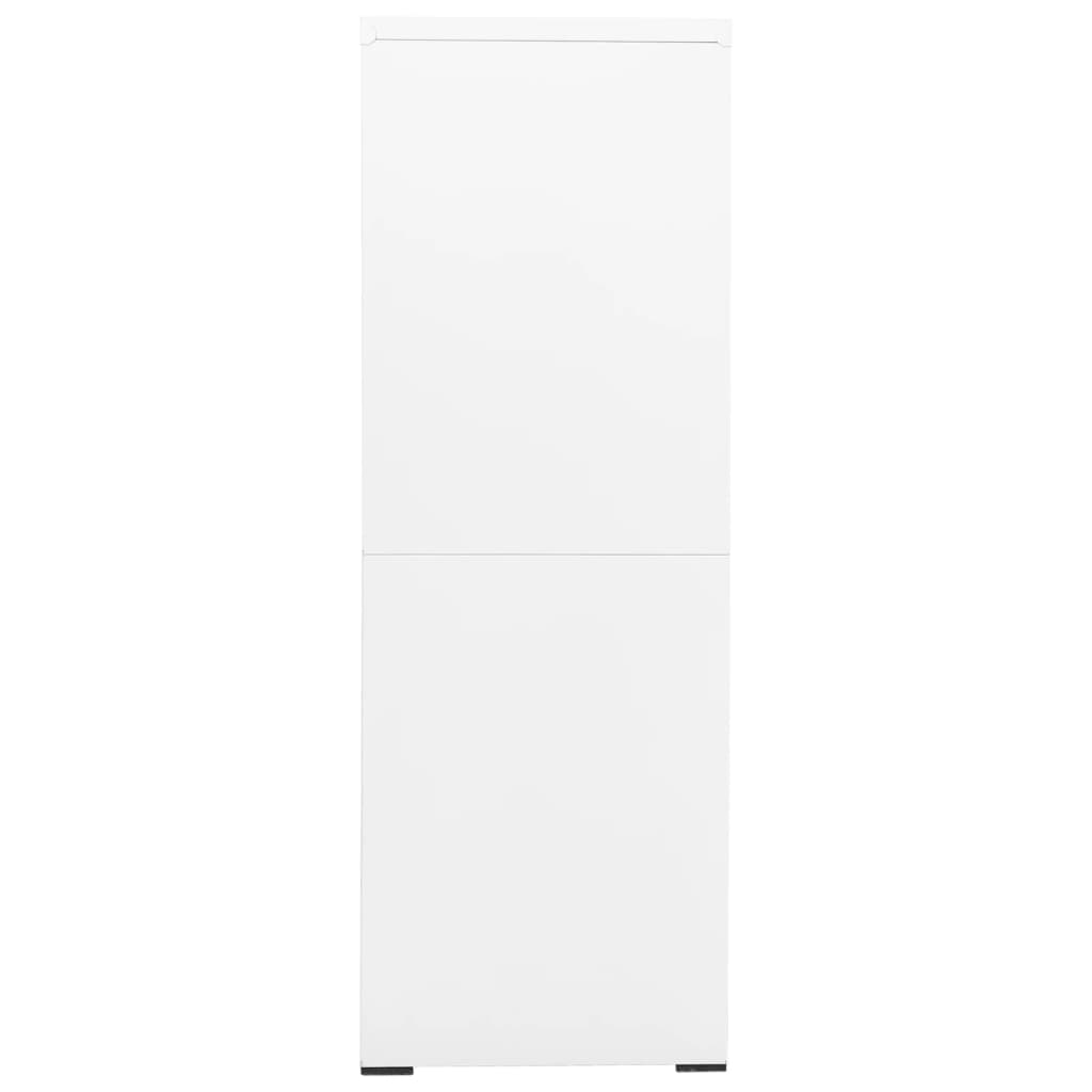 Armadio Classificatore Bianco 90x46x134 cm in Acciaio 336294