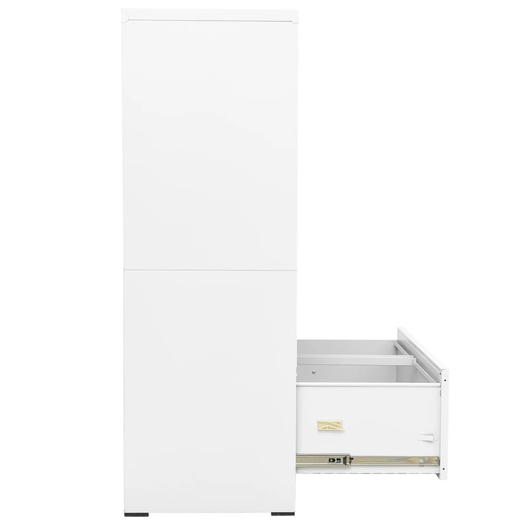 Armadio Classificatore Bianco 90x46x134 cm in Acciaio 336294
