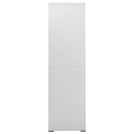 Armadio Classificatore Grigio Chiaro 90x46x164 cm in Acciaio 336299