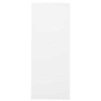 Armadio per Ufficio Bianco 90x40x102 cm in Acciaio