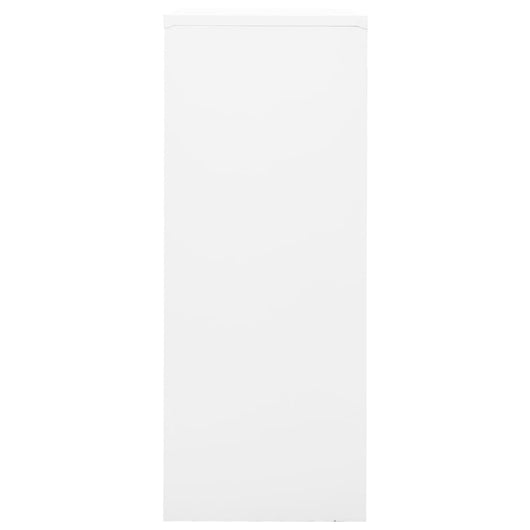 Armadio per Ufficio Bianco 90x40x102 cm in Acciaio 336405