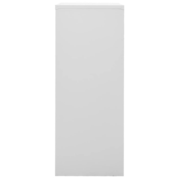 Armadio per Ufficio Grigio Chiaro 90x40x102 cm in Acciaio 336406
