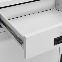 Armadio per Ufficio Grigio Chiaro 90x40x102 cm in Acciaio 336410