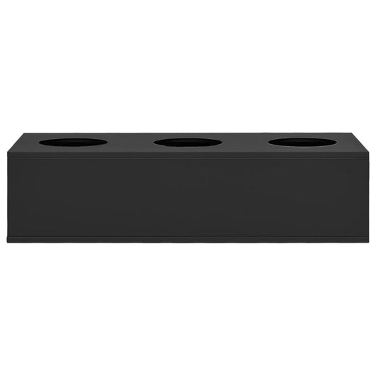 Fioriera da ufficio antracite 90 x 40 x 23 cm acciaio 02_0001367