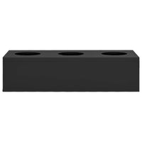 Fioriera da Ufficio Antracite-Vaso-Contenitore per Piante 90x40x23 cm in Acciaio