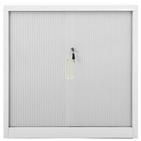 Armadio con Ante Scorrevoli Grigio 90x40x90 cm in Acciaio cod mxl 40533