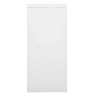 Armadio con Ante Scorrevoli Grigio 90x40x90 cm in Acciaio cod mxl 40533