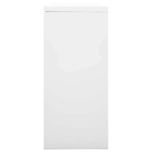 Armadio con Ante Scorrevoli Grigio 90x40x90 cm in Acciaio 336430