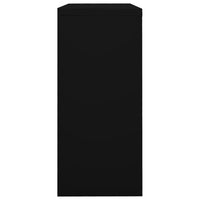 Armadio con Ante Scorrevoli Nero 90x40x90cm in Acciaio