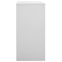 Armadietto con Chiave Grigio Chiaro 90x45x92,5 cm in Acciaio 336436