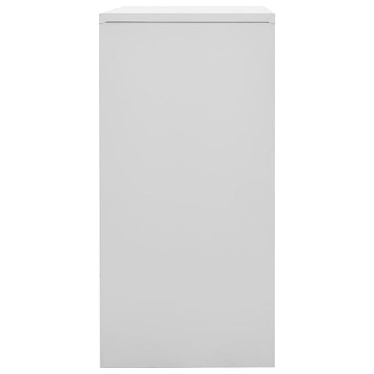 Armadietto a Chiave Grigio Chiaro e Rosso 90x45x92,5 cm Acciaio 336438