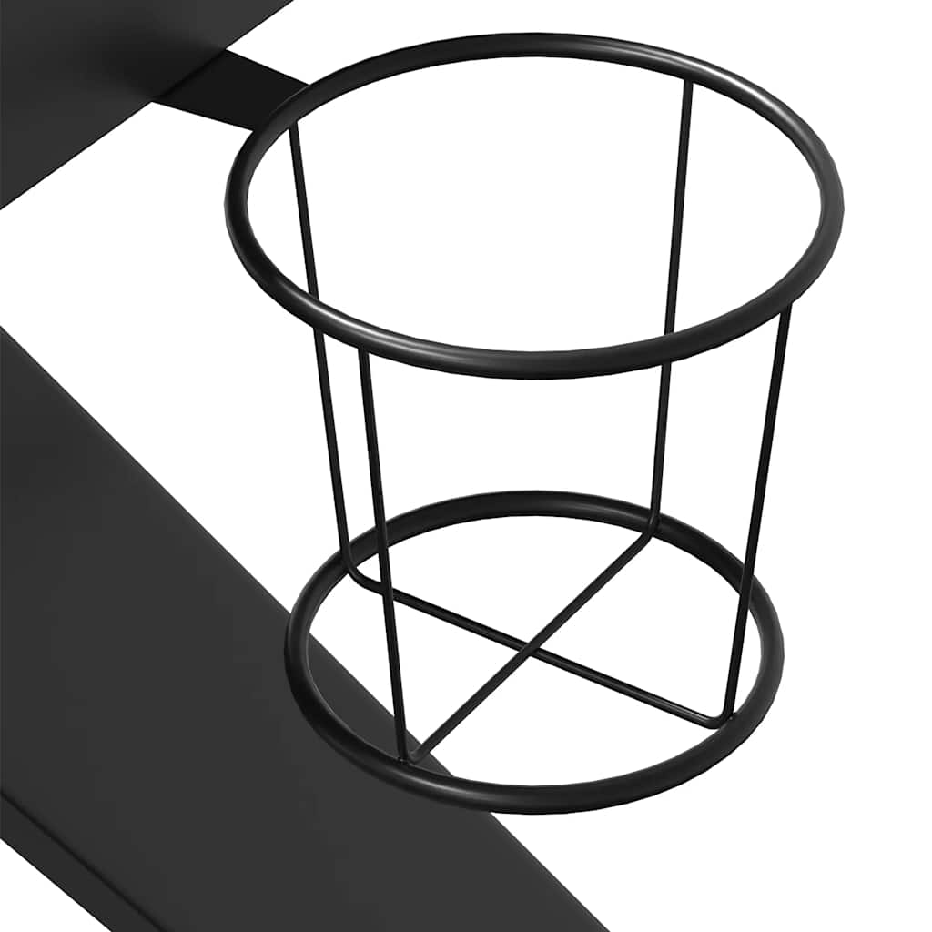 Scrivania da Gaming con Gambe a K Nera 90x60x75 cm 325400