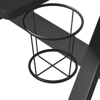 Scrivania da Gaming con Gambe a Forma di ZZ Nera 90x60x75cm cod mxl 73418