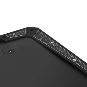 Scrivania da Gaming con LED e Gambe a Y Nera 90x60x75 cm 325422