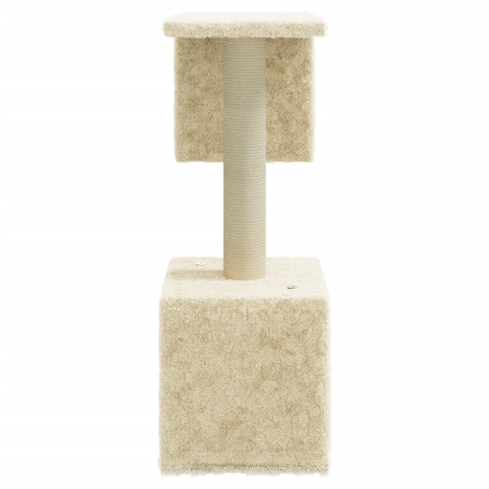 Albero per Gatti con Tiragraffi in Sisal Crema 60 cm cod mxl 13832