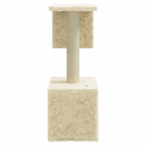 Albero per Gatti con Tiragraffi in Sisal Crema 60 cm 171430