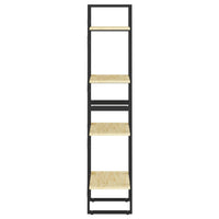 Libreria a 4 Ripiani 40x30x140 cm in Legno Massello di Pino