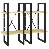 Libreria a 4 Ripiani 40x30x140 cm in Legno Massello di Pino