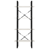 Libreria a 4 Ripiani Bianca 60x30x140 cm in Massello di Pino