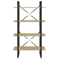 Libreria 4 Ripiani Rovere Sonoma 80x30x140 cm Legno Multistrato 806460