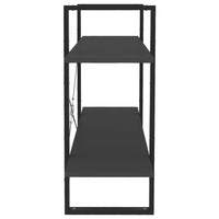 Libreria a 2 Ripiani Grigia 100x30x70 cm in Legno Multistrato 806469