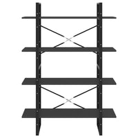 Libreria a 4 Ripiani Grigia 100x30x140 cm in Legno Multistrato 806479