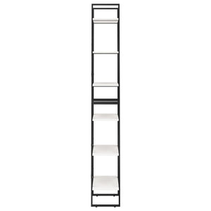 Scaffale Bianco 60x30x210 cm in Legno Massello di Pino