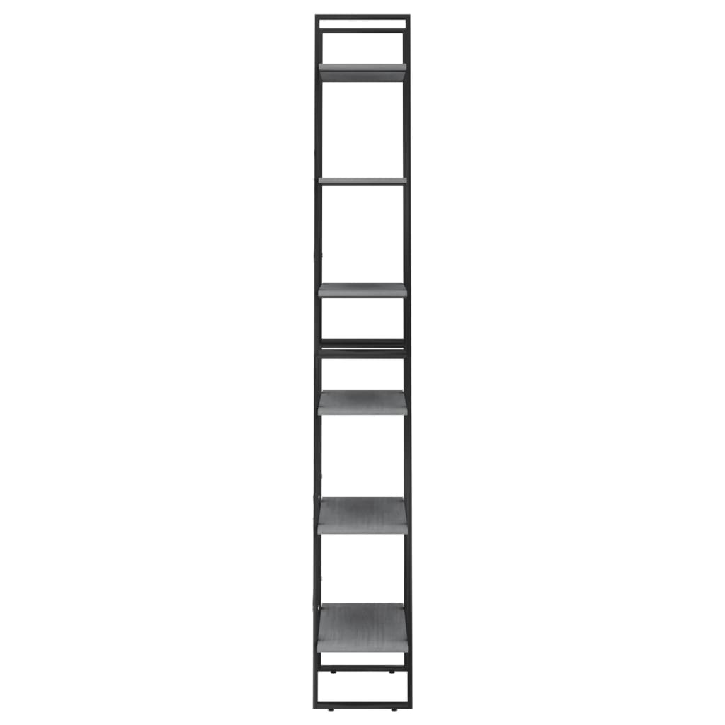 Scaffale Grigio 60x30x210 cm in Legno Massello di Pino cod mxl 22902