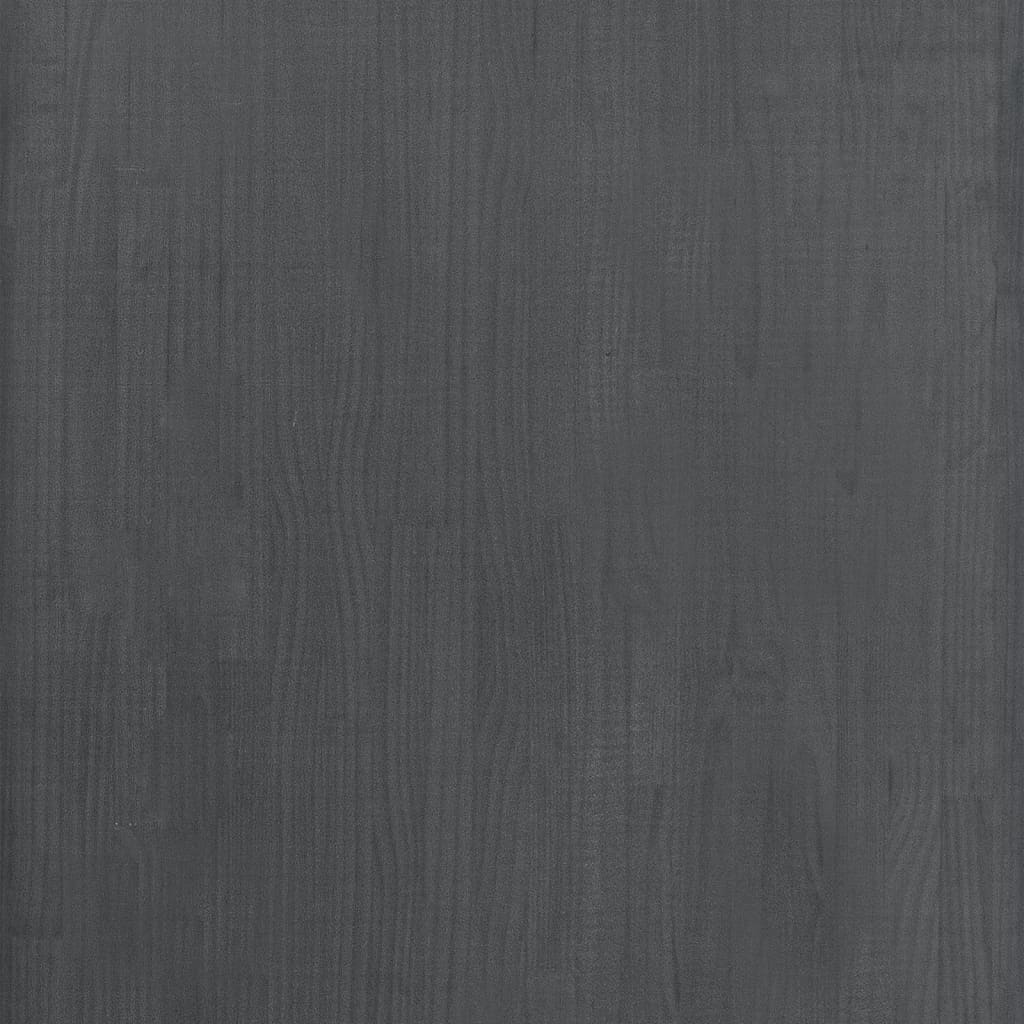 Scaffale Grigio 60x30x210 cm in Legno Massello di Pino cod mxl 22902