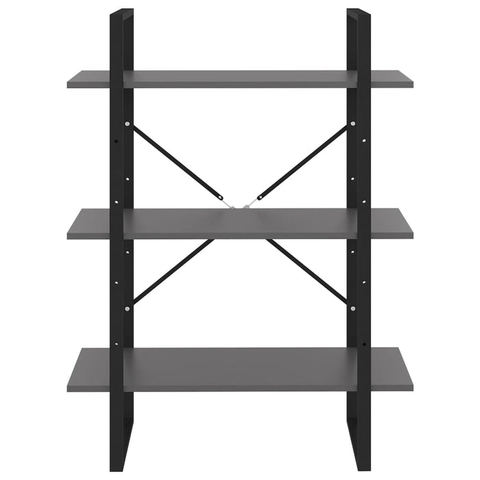 Libreria Grigia 80x30x105 cm in Truciolato cod mxl 15868