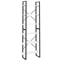 Scaffale Alto Bianco 80x30x210 cm in Legno Multistrato 806537