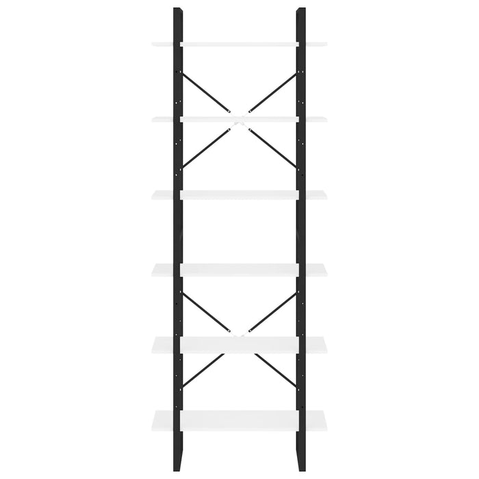 Scaffale Alto Bianco 80x30x210 cm in Legno Multistrato 806537