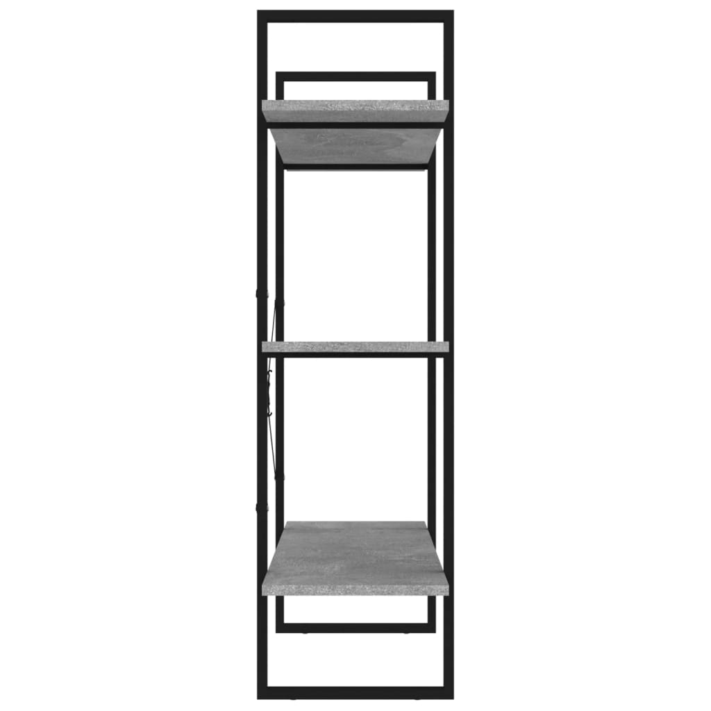 Libreria Grigio Cemento 100x30x105 cm in Legno Multistrato 806551