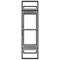 Libreria Grigio Cemento 100x30x105 cm in Legno Multistrato 806551