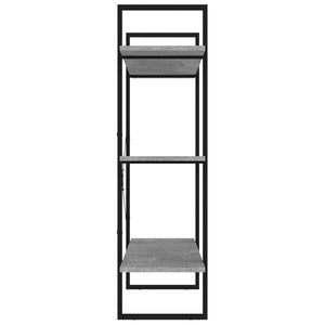 Libreria Grigio Cemento 100x30x105 cm in Legno Multistrato 806551