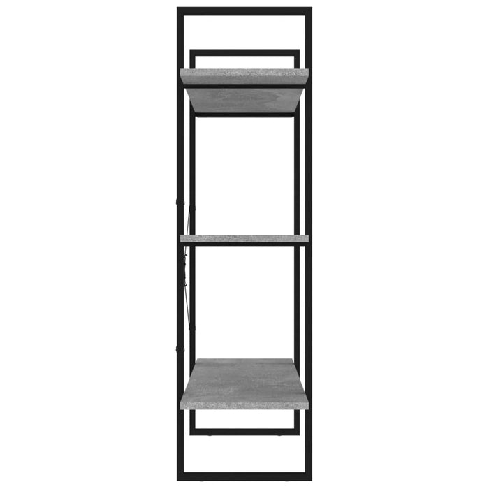 Libreria Grigio Cemento 100x30x105 cm in Legno Multistrato 806551