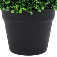 Piante di Bosso Artificiale 2 pz a Sfera con Vaso Verde 37 cm cod mxl 66348