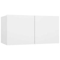 Set Mobili Porta TV 4 pz Bianco in Legno Multistrato 3074453