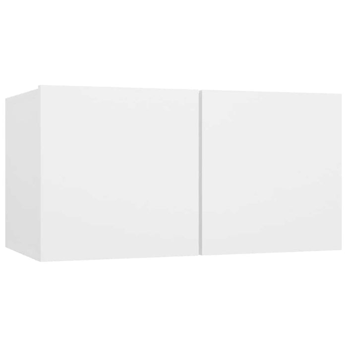 Set Mobili Porta TV 4 pz Bianco in Legno Multistrato 3074453