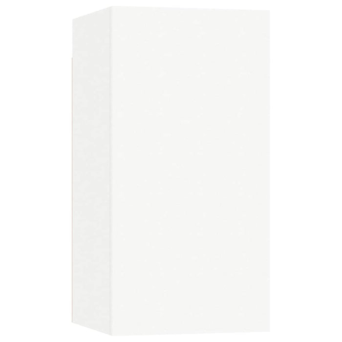 Set Mobili Porta TV 4 pz Bianco in Legno Multistrato 3074453