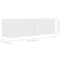 Set Mobile TV 4 pz Bianco in Truciolato cod mxl 30261