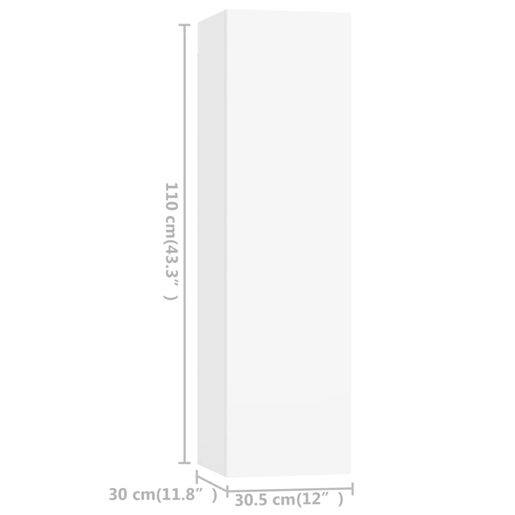 Set Mobile TV 4 pz Bianco in Truciolato cod mxl 30261