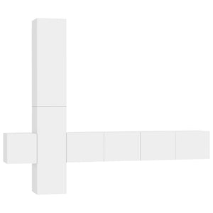 Set Mobile TV 5 pz Bianco in Truciolato cod mxl 47826