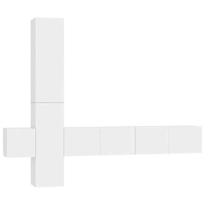 Set Mobile TV 5 pz Bianco in Truciolato cod mxl 47826