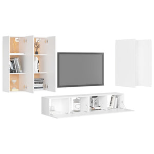 Set Mobile TV 6 pz Bianco in Truciolato cod mxl 22664