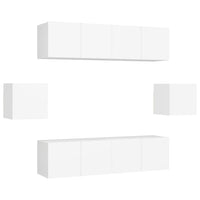 Set Mobile TV 6 pz Bianco in Truciolato cod mxl 14684